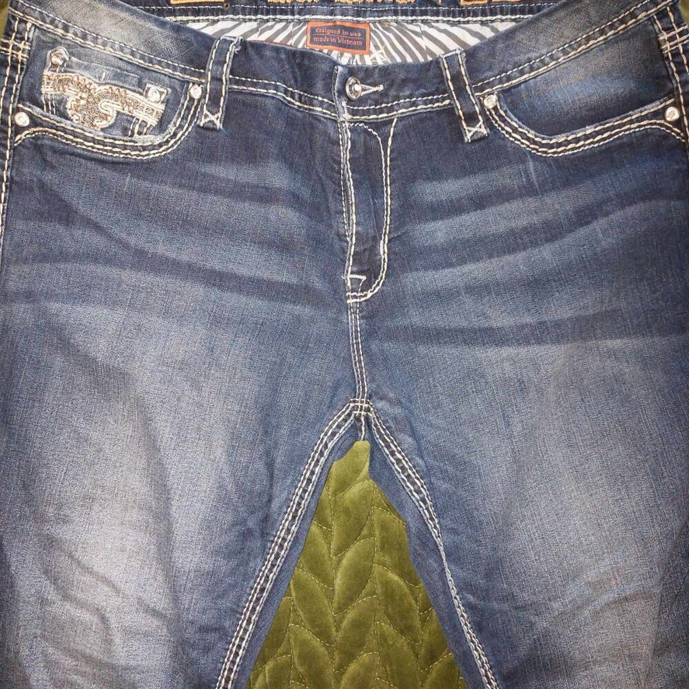 Rock Revival Size 36 Sapphire Easy Skinny Jeans